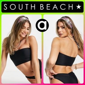 🆕️ South Beach Longline Bandeau Bikini Top US 8